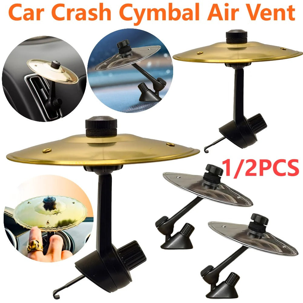 Universal Clip-On Air Vent Mini Drum Cymbals –