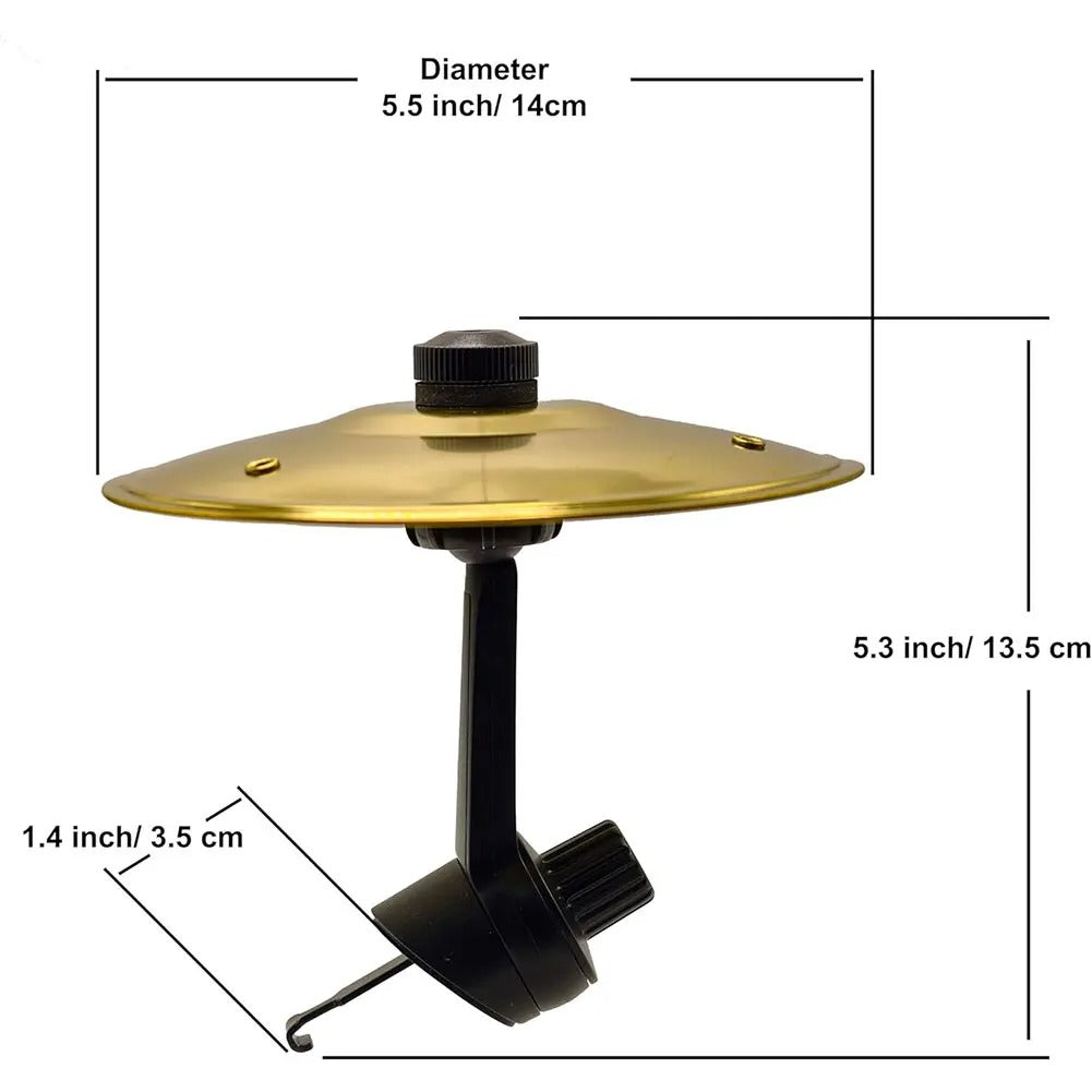 Universal Clip-On Air Vent Mini Drum Cymbals –